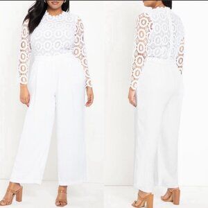 BEAUTIFUL LACE and WIDE LEG JUMPSUIT